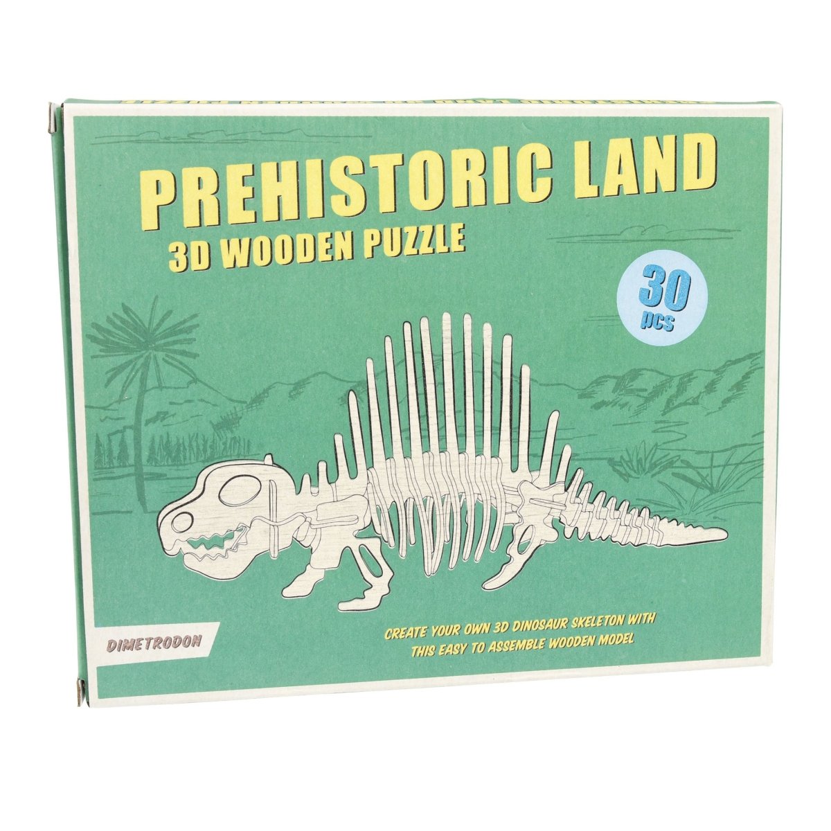 Rex - Dimetrodon 3d Wooden Puzzle - Toys &amp; Games - mzube - 28269
