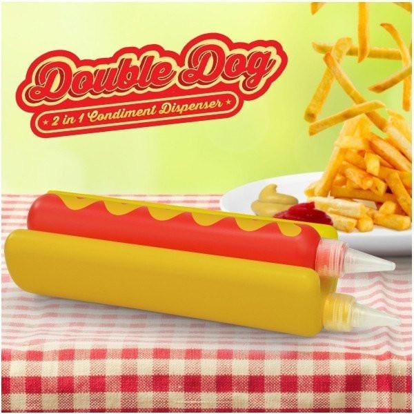 Mustard - Double Dog Hotdog dispenser - Kitchen Utensils - mzube - M12007