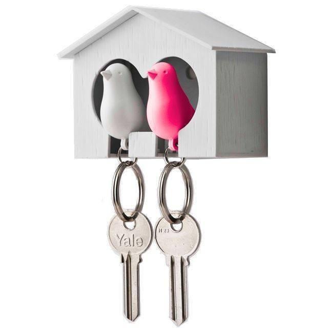 Qualy - DUO Sparrow Keyring - Qualy - Living Room - mzube - QI10121P