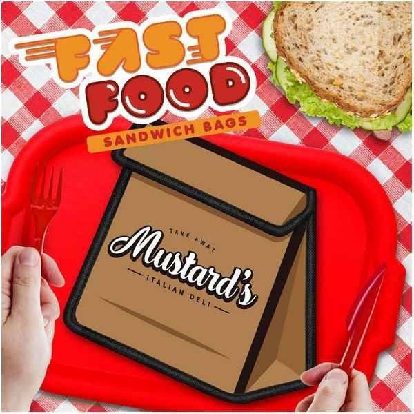 Mustard - Fast food - Deli Bag - Sandwich Bag - Lunchbox - mzube - M12016C