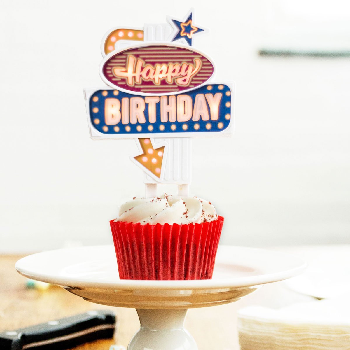 Suck UK - Flashing Birthday Cake Topper Kit - Kitchen &amp; Dining - mzube - SK FLASH HB1