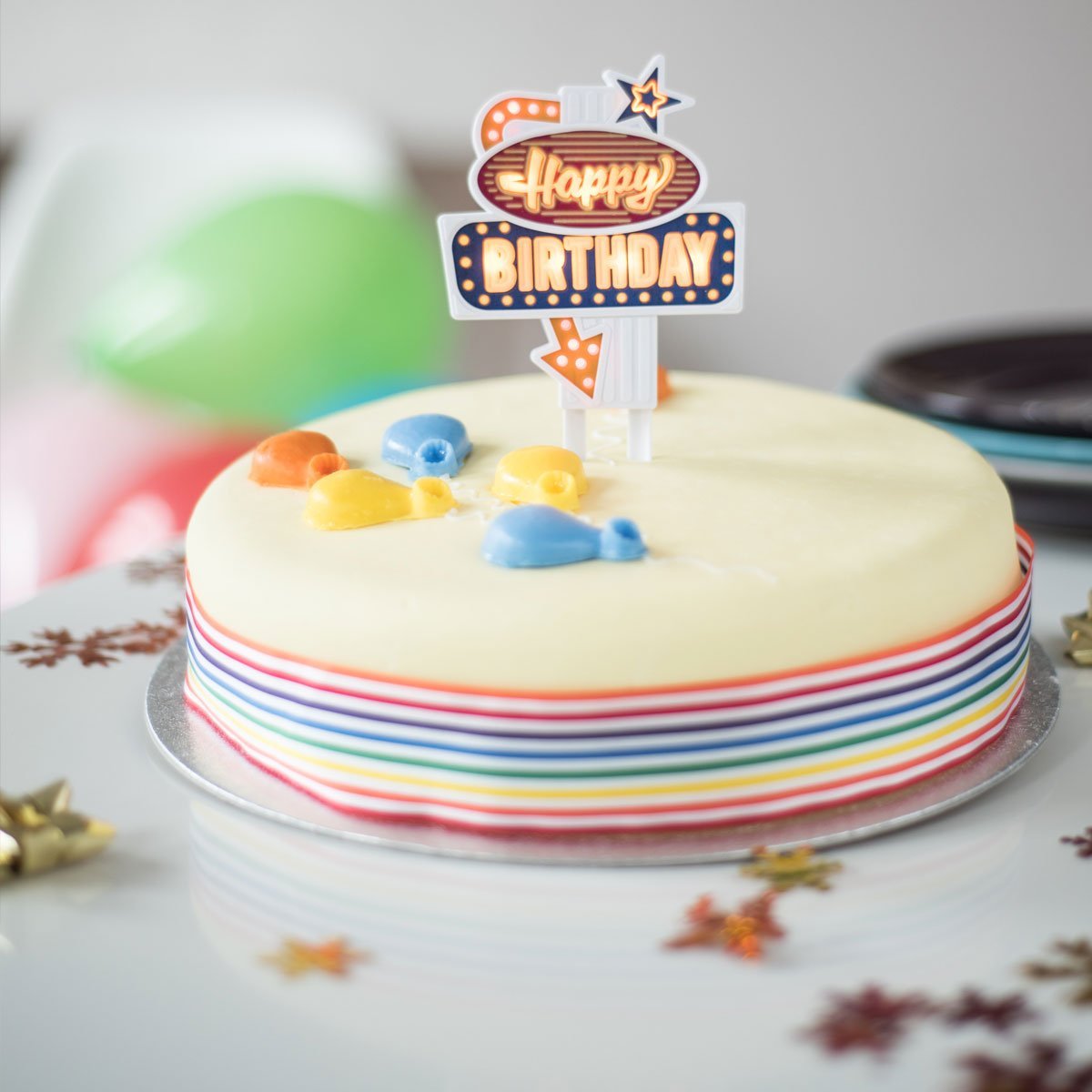 Suck UK - Flashing Birthday Cake Topper Kit - Kitchen &amp; Dining - mzube - SK FLASH HB1