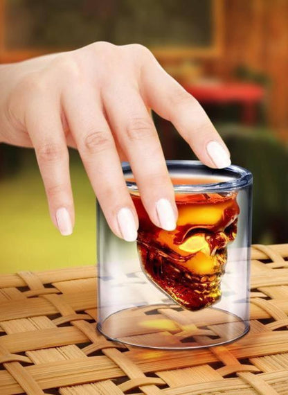 Fred - Fred Doomed Crystal Skull Shot Glass - Barware - mzube - FFDOOMED