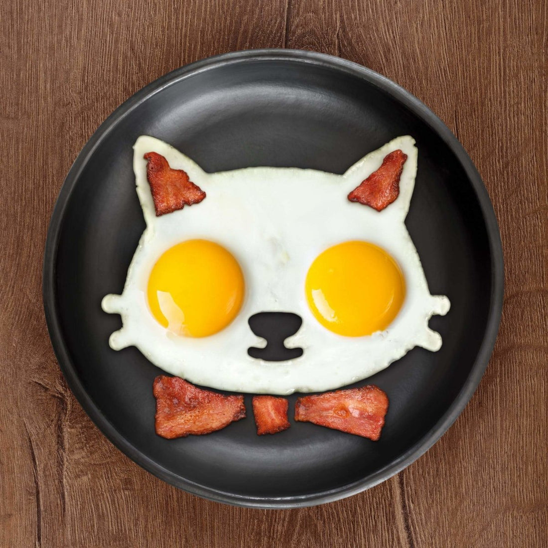 Fred - Fred Funny Side Up Cat Shaped Egg Mould - Kitchen Utensils - mzube - FRED-FUN-CAT