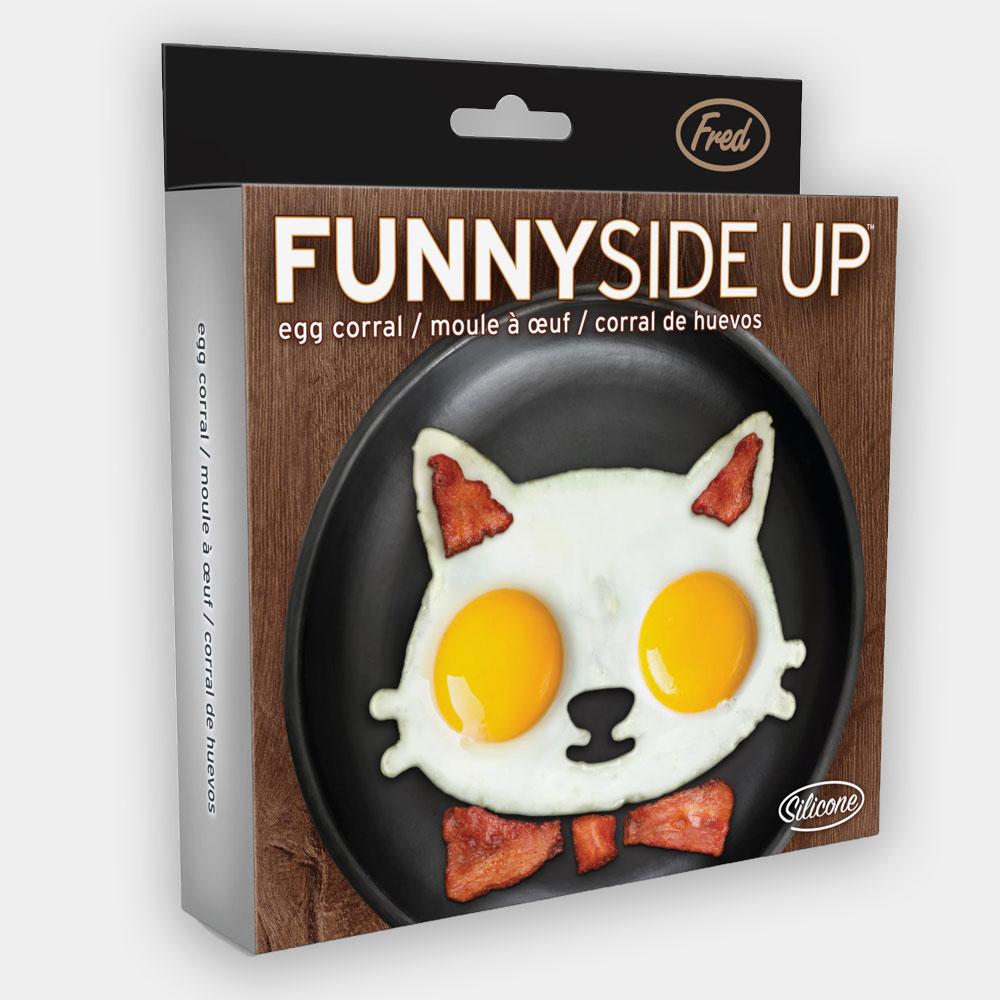 Fred - Fred Funny Side Up Cat Shaped Egg Mould - Kitchen Utensils - mzube - FRED-FUN-CAT