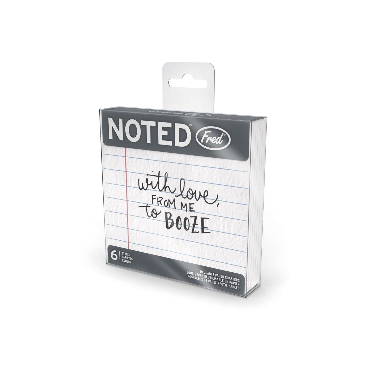 Fred - Fred Pack of 6 Noted Coasters - Barware - mzube - 5174865