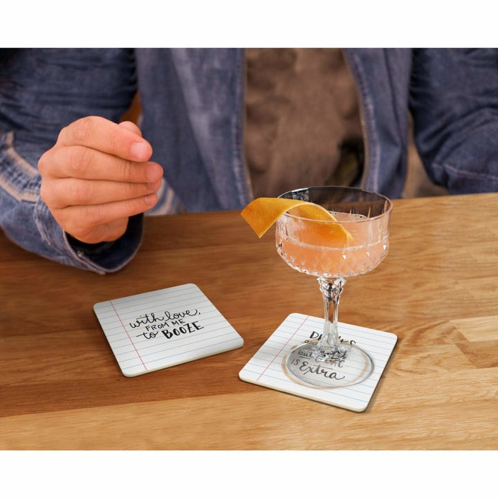 Fred - Fred Pack of 6 Noted Coasters - Barware - mzube - 5174865