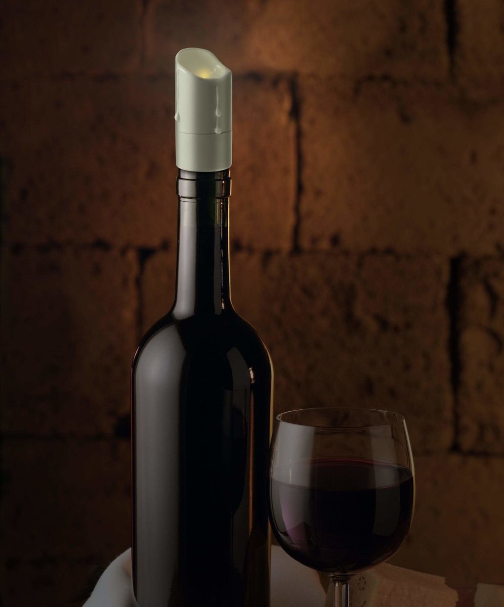 Fred - Fred Wax &amp; Wine Flickering LED Wine Stopper - Barware - mzube - FRED-WWINE