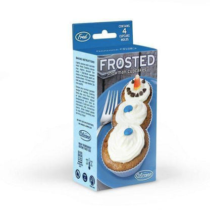 Fred - Frosted Snowman Cupcake Mould X 4 - Cookware - mzube - FFFRSTD