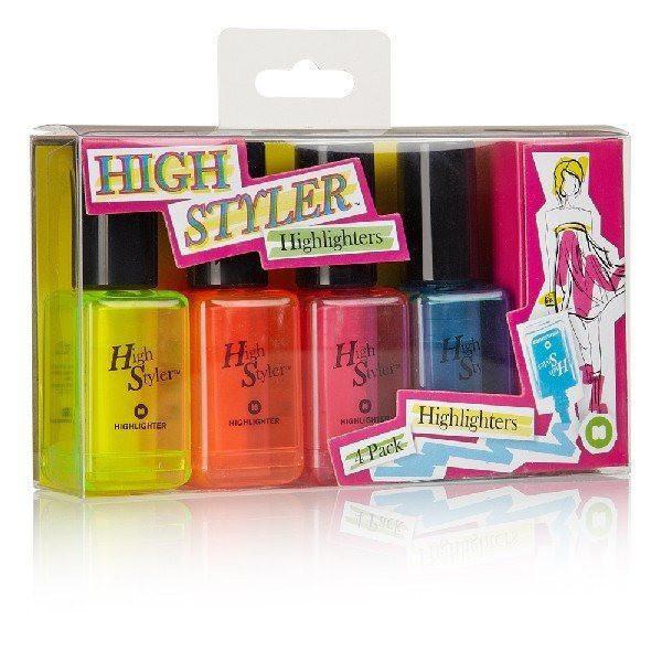 Mustard - Highstyler Highlighter Pens 4 Pack - Office - mzube - NG6015