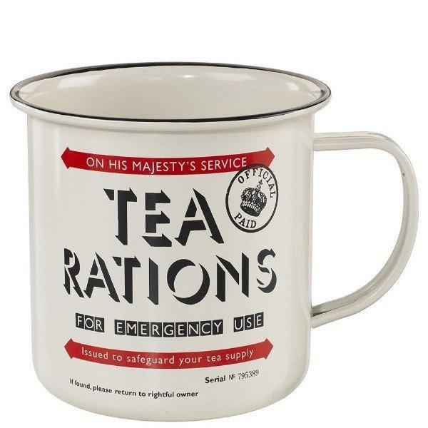 Wild & Wolf - Home Front Tin Mug Tea Rations Wild And Wolf - Mugs - mzube - HOM002