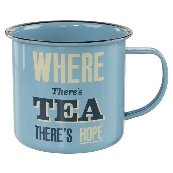 Wild & Wolf - Home Front Where There's Tea Tin Mug Wild And Wolf - Mugs - mzube - HOM003