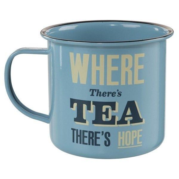 Wild & Wolf - Home Front Where There's Tea Tin Mug Wild And Wolf - Mugs - mzube - HOM003