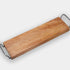 Kitchencraft - Industrial Kitchen Mango Wood Antipasti Tray with Metal Handles - Serveware - mzube - INDSBOARDLNG