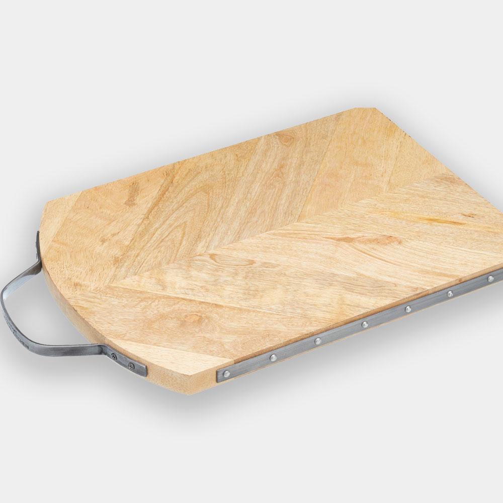 Kitchencraft - Industrial Kitchen Reversible Mango Wood Board for Serving/Preparing - Serveware - mzube - INDSBOARDREC