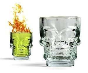 Kikkerland - Kikerland Skull Shot Glasses Set Of 4 - Barware - mzube - GL06