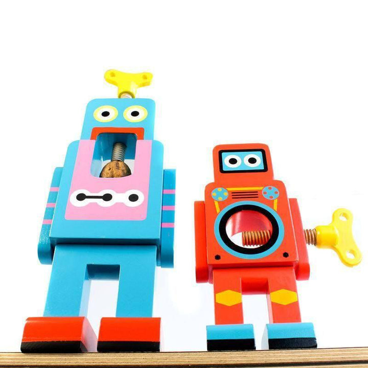 Suck UK - Large Wooden Robot Nut Cracker - Kitchen & Dining - mzube - SK NUTROBOTL1