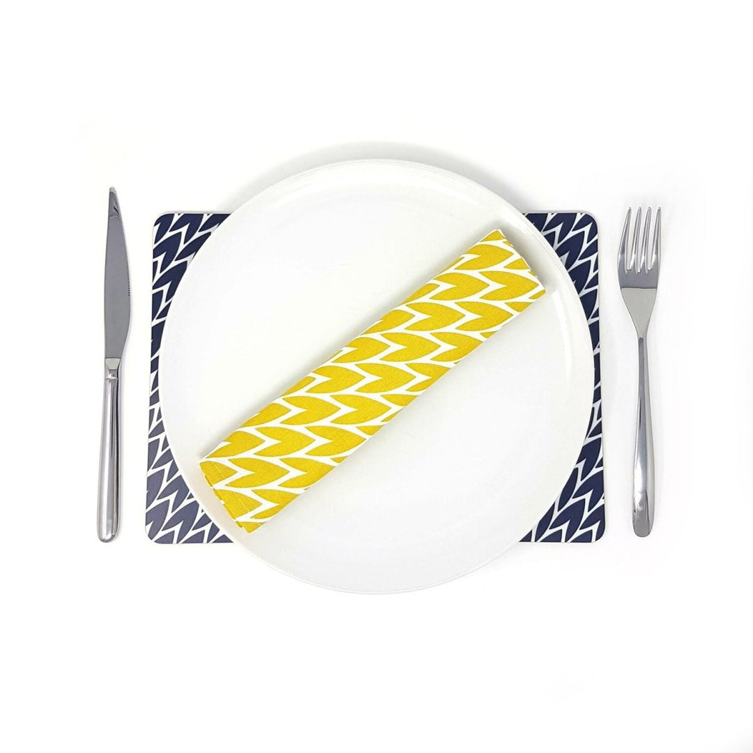 Laura Jackson - Copy of Laura Jackson Leaf Placemats Mixed Colours - Set Of 4 - Serveware - mzube -