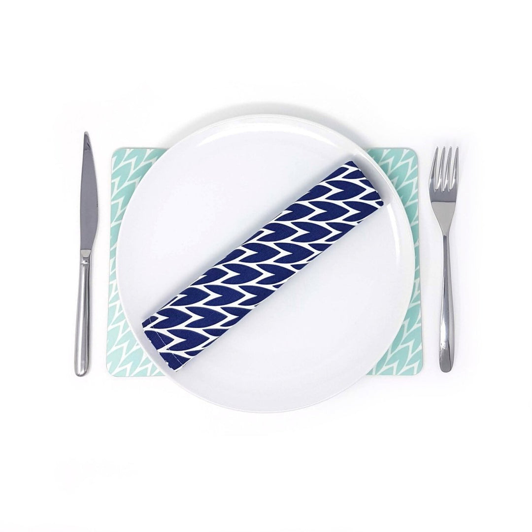 Laura Jackson - Copy of Laura Jackson Leaf Placemats Mixed Colours - Set Of 4 - Serveware - mzube -