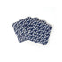 Laura Jackson - Laura Jackson Leaf Drink Coasters Dark Blue- Set Of 4 - Serveware - mzube - LCODB01