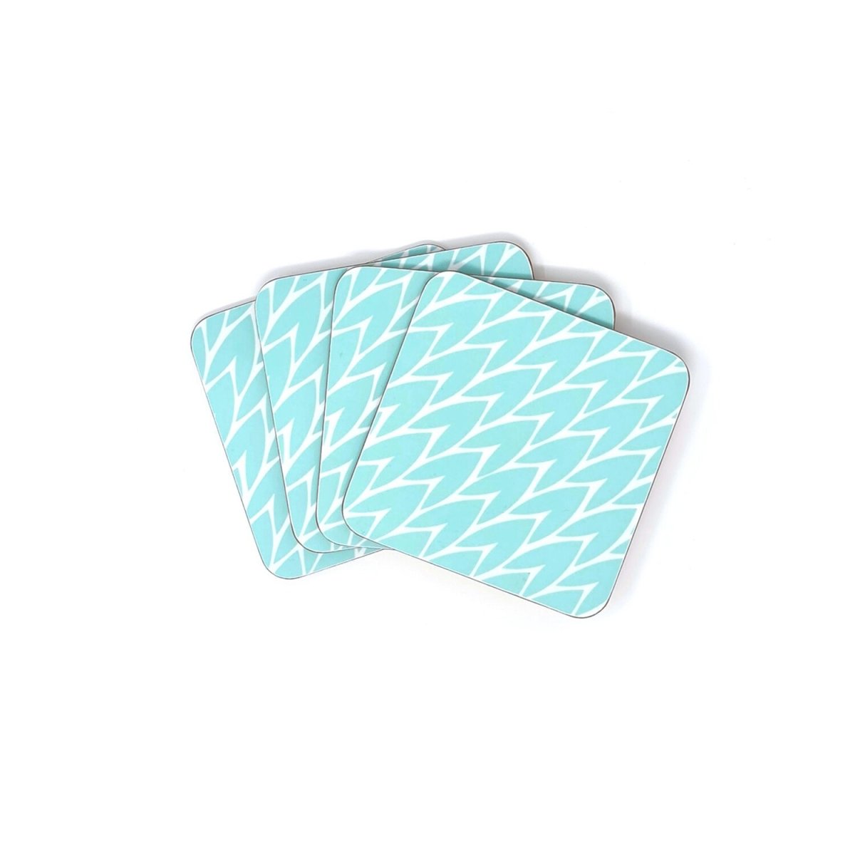 Laura Jackson - Laura Jackson Leaf Drink Coasters - Mixed Colours Set Of 4 - Serveware - mzube - LCOMX21