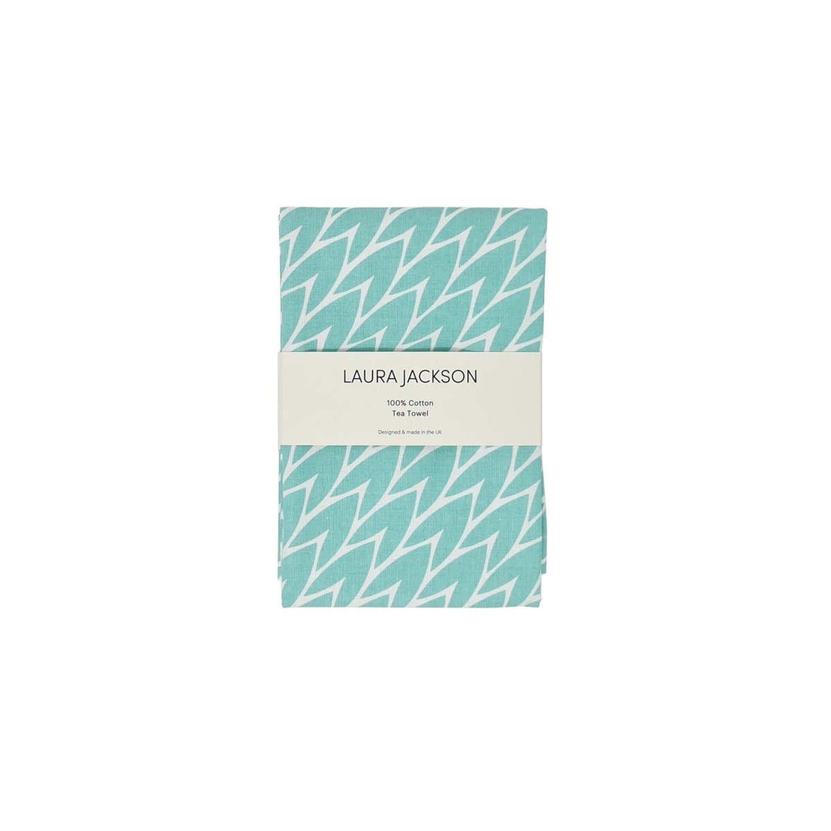 Laura Jackson - Laura Jackson Leaf Tea Towel / Mint - Kitchen Homeware - mzube - LTMI03