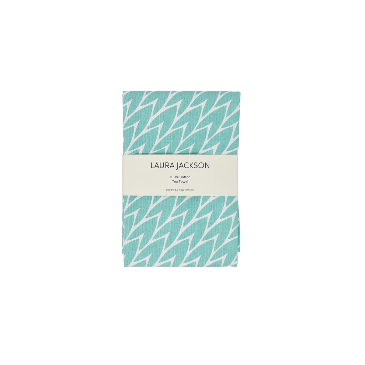 Laura Jackson - Laura Jackson Leaf Tea Towel / Mint - Kitchen Homeware - mzube - LTMI03