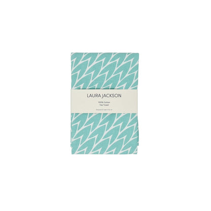 Laura Jackson - Laura Jackson Leaf Tea Towel / Mint - Kitchen Homeware - mzube - LTMI03