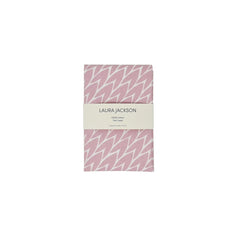Laura Jackson Leaf Tea Towel / Pink