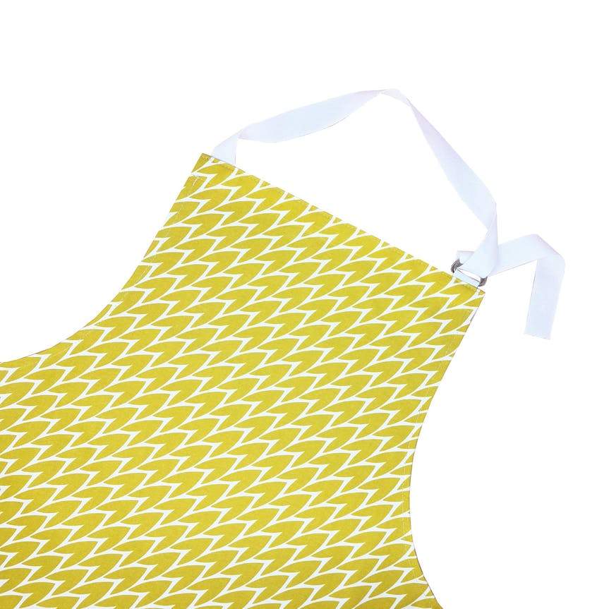 Laura Jackson - Laura Jackson Leaf Yellow Apron - Kitchen Homeware - mzube - LAYE02