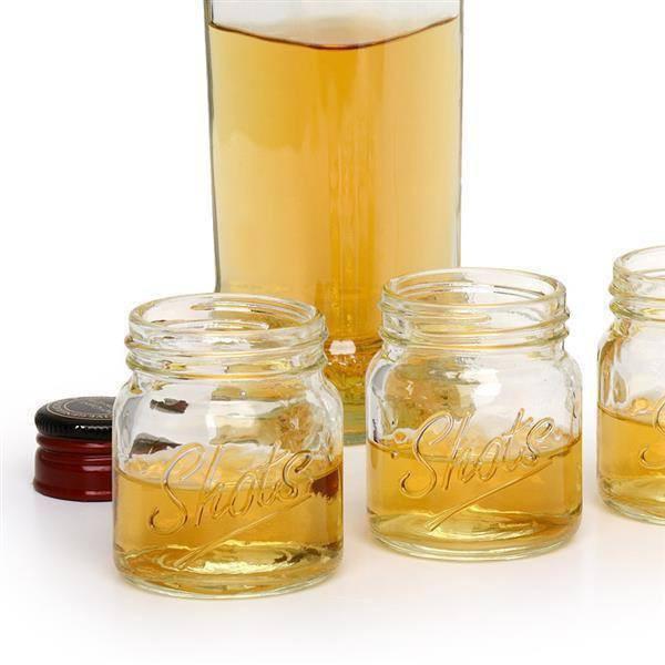 Iggi - Mason Jar Shot Glass - Set of 4 - Barware - mzube -