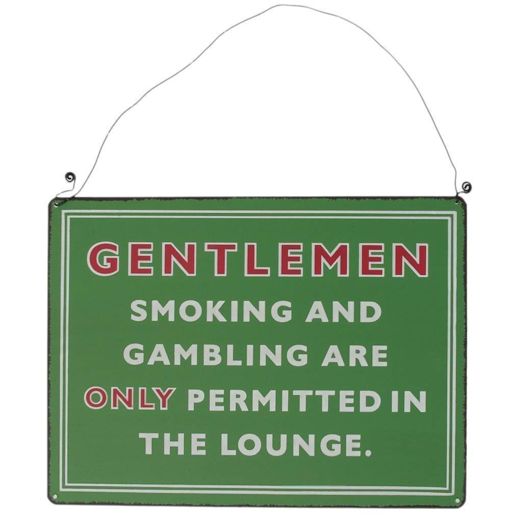 Rex - Metal Hanging Sign Gentlemen Smoking Lounge - Living Room - mzube - 24434