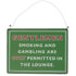 Rex - Metal Hanging Sign Gentlemen Smoking Lounge - Living Room - mzube - 24434