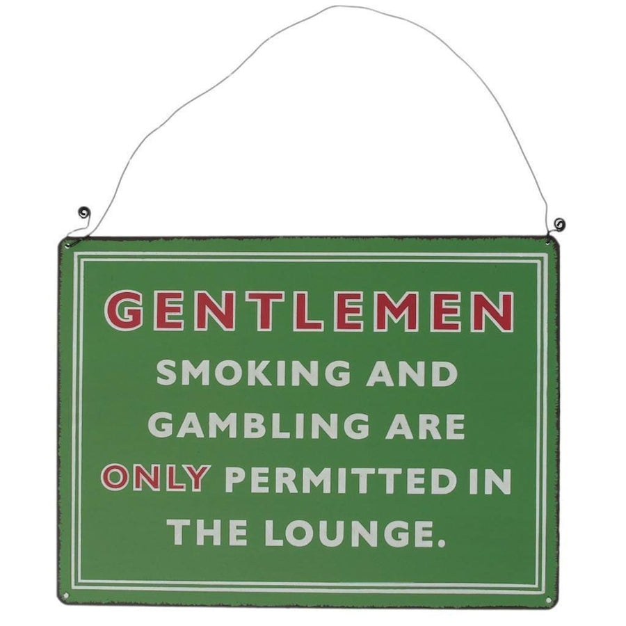 Rex - Metal Hanging Sign Gentlemen Smoking Lounge - Living Room - mzube - 24434