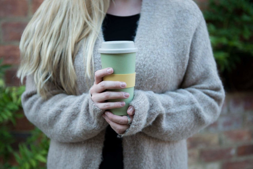 Natural Elements - Natural Elements Eco-friendly Green Travel Mug - Mugs - mzube - NETMUGBFGRN