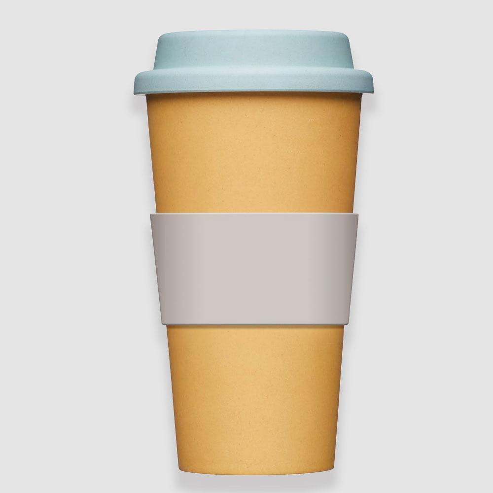 Natural Elements - Natural Elements Eco-Friendly Yellow Travel Mug - Mugs - mzube - NETMUGBFYLW