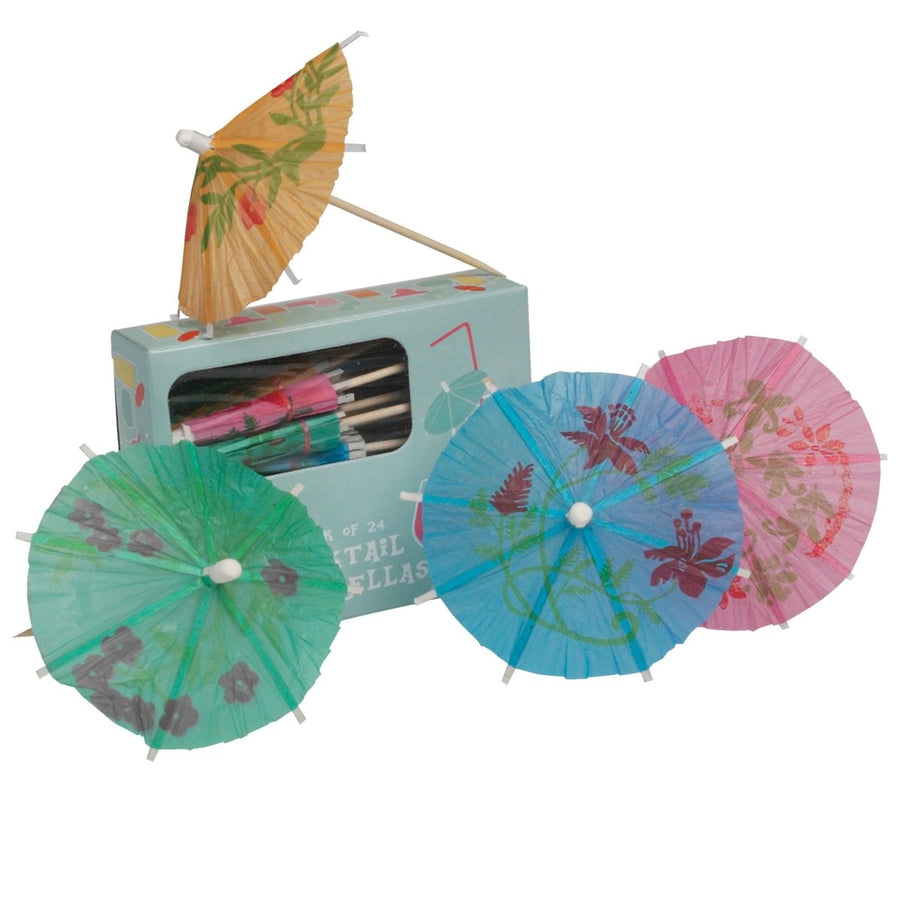 Rex - Pack Of 24 Assorted Cocktail Umbrellas - Barware - mzube - 25971