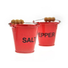 Pinch Pots Salt And Pepper Fire Buckets