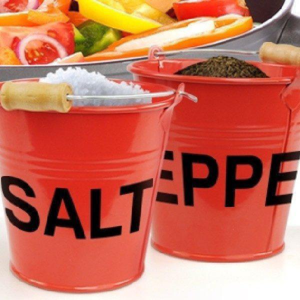 Mustard - Pinch Pots Salt And Pepper Fire Buckets - Serveware - mzube - M13015