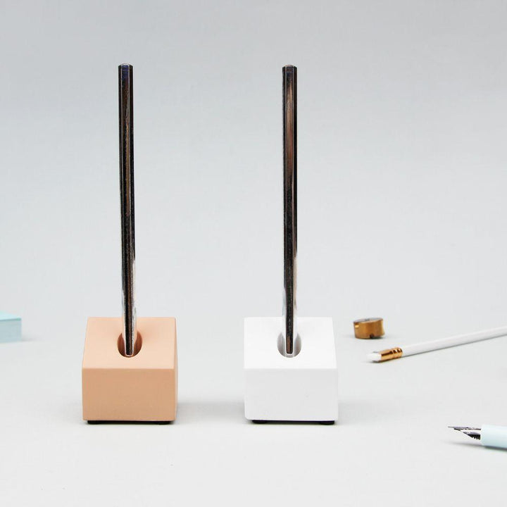 Suck UK - Pink / White Concrete Pen House - Office - mzube - GW PENHOUSEPK1