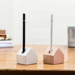 Pink / White Concrete Pen House
