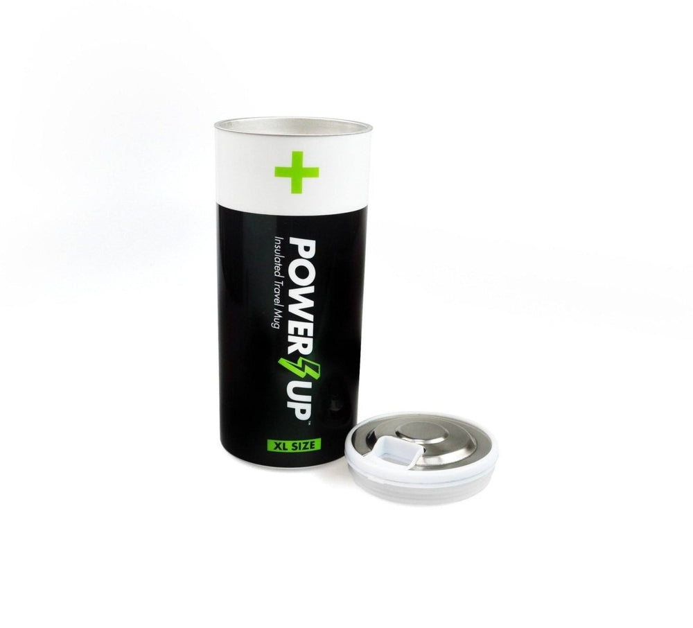 Mustard - Power Up Battery Shaped Insulated Water Bottle - Travel Mug - mzube - NG5032