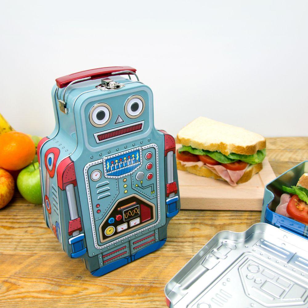 Suck UK - Retro Robot Lunch box - Lunchbox - mzube - SK LUNCHBOT1
