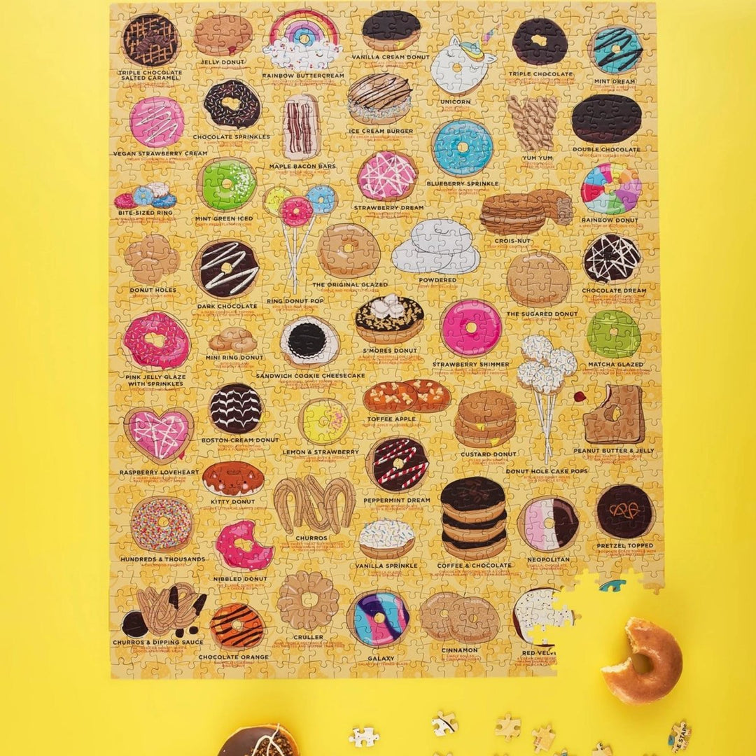 Ridley's Games Donut Lover's 1000 Piece Jigsaw Puzzle - mzube Toys & Games