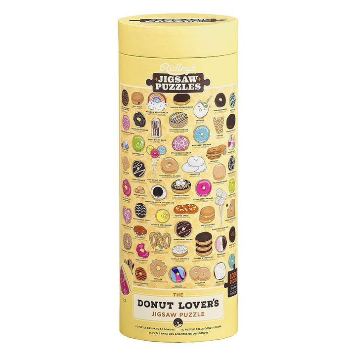 Ridley's Games Donut Lover's 1000 Piece Jigsaw Puzzle - mzube Toys & Games