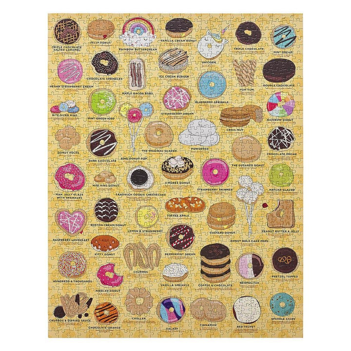 Ridley's Games Donut Lover's 1000 Piece Jigsaw Puzzle - mzube Toys & Games