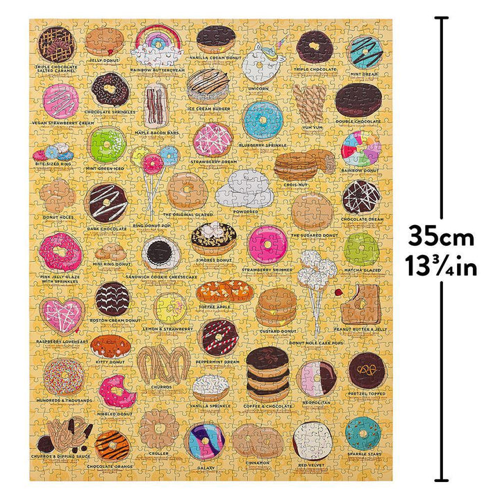 Ridley's Games Donut Lover's 1000 Piece Jigsaw Puzzle - mzube Toys & Games