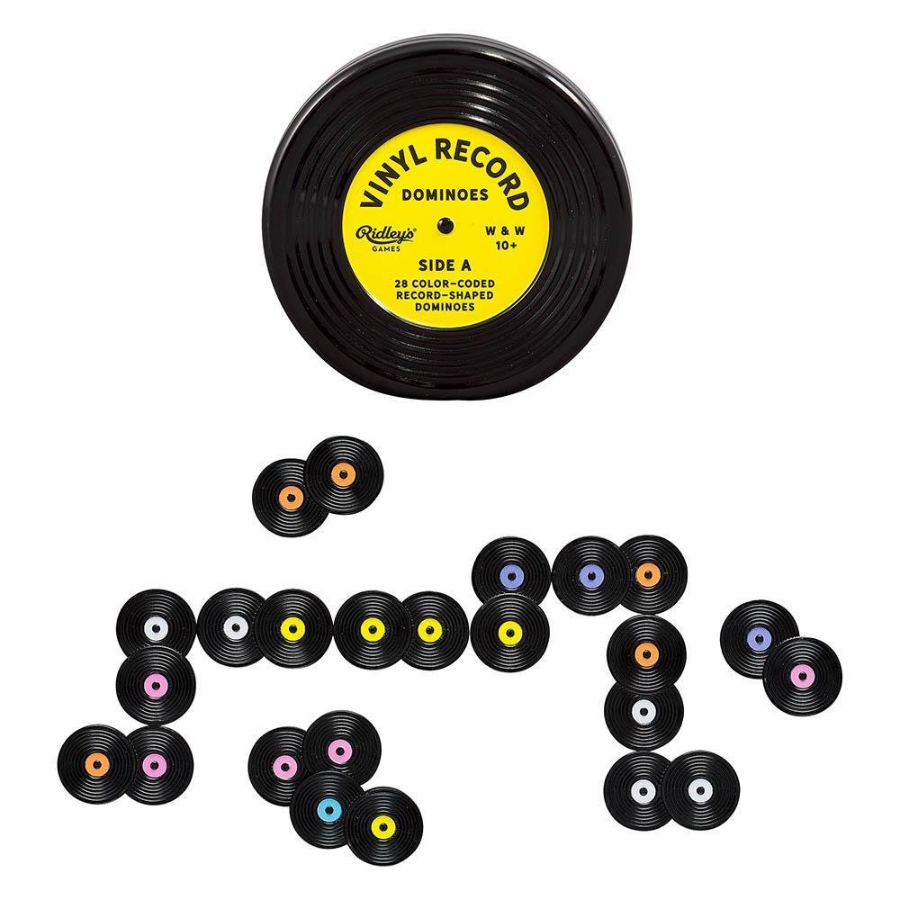 Ridley's Games Vinyl Record Dominoes Set - mzube Toys & Games