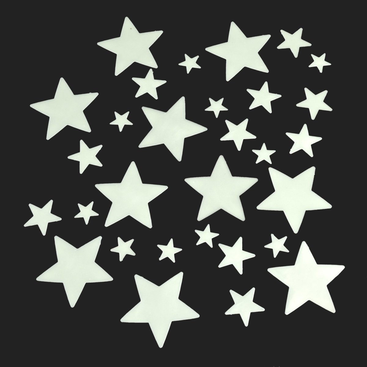 Space Age glow in the Dark Stars - mzube Craft