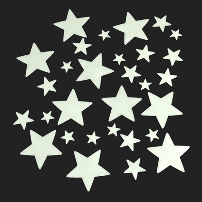 Space Age glow in the Dark Stars - mzube Craft